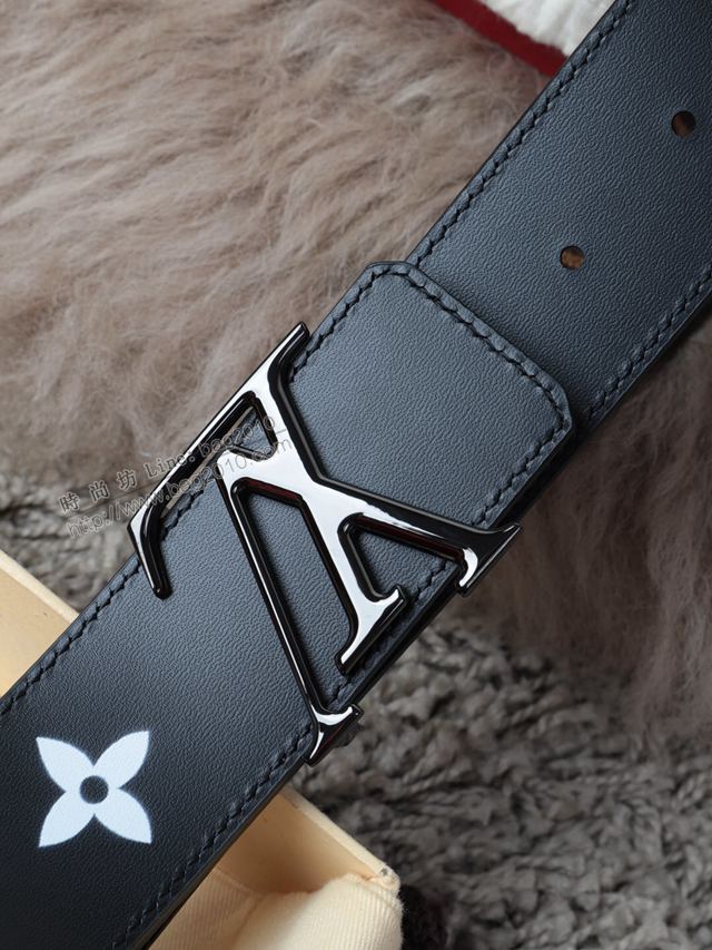 LV皮帶 經典 Damier帆布與Damier Infini牛皮 路易威登男士雙面腰帶  xfp2104